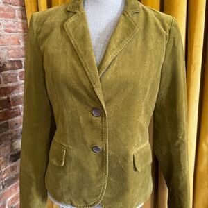 J crew green velvet blazer